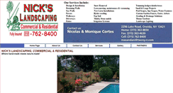 Desktop Screenshot of nickslandscaping.biz