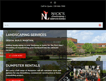 Tablet Screenshot of nickslandscaping.net